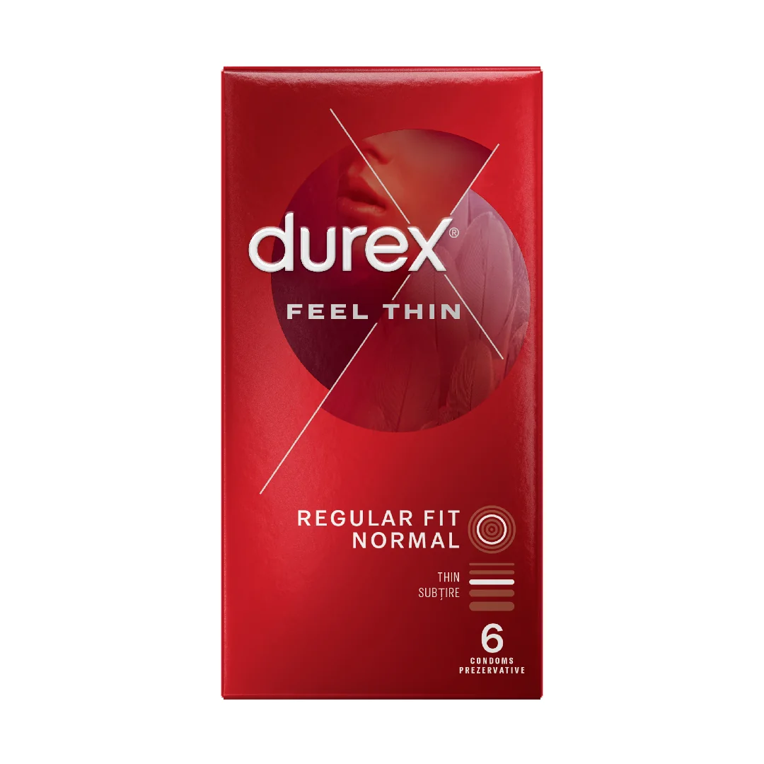 Prezervative Feel Thin, 6 Bucăți, Durex