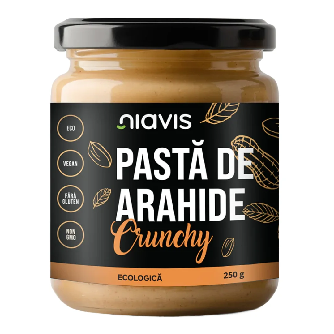 Pasta De Arahide Crunchy Ecologica Bio, 250g, Niavis