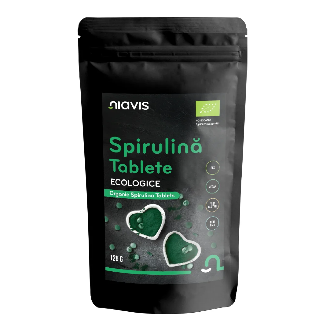 Spirulina Tablete Ecologice Bio, 125g, NIAVIS