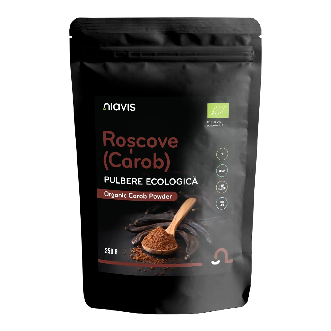 Roscove (Carob) Pulbere Ecologica BIO, 250G, Niavis
