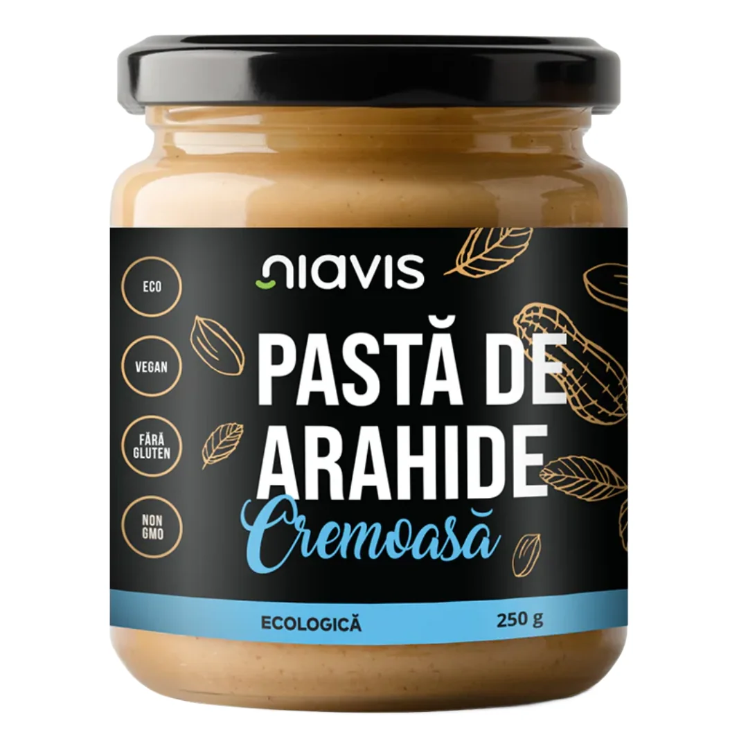 Pasta De Arahide Cremoasa Ecologica Bio, 250g, Niavis