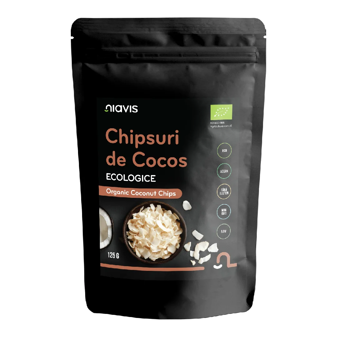Chipsuri De Cocos Raw Ecologice, 125g, Niavis