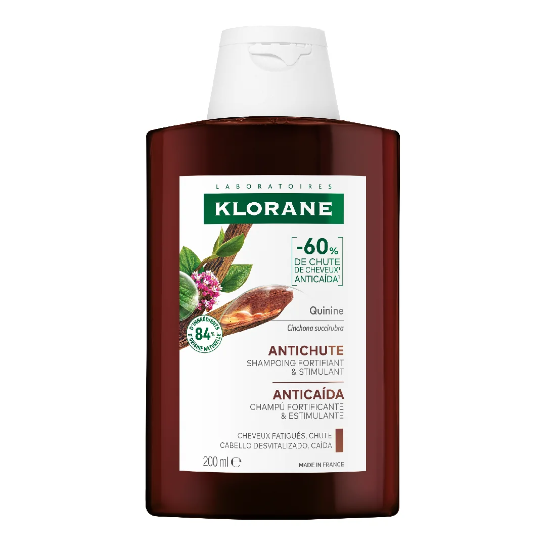Sampon Împotriva Căderii Părului Cu Chinină Și Floare De Colt Bio, 200 Ml, Klorane