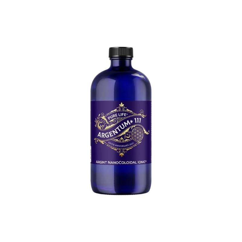 Argint Nanocoloidal Argentum+ Ediție Aniversară, 111 Ppm, 480 Ml, Pure Life