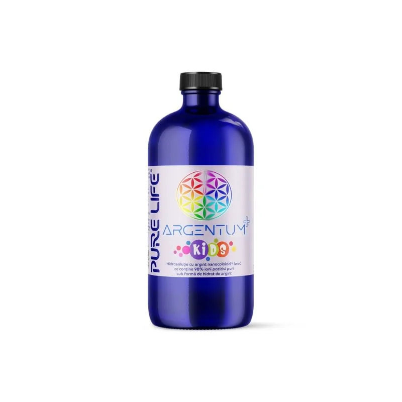 Argint Nanocoloidal Argentum+ Kids, 480 Ml, Pure Life