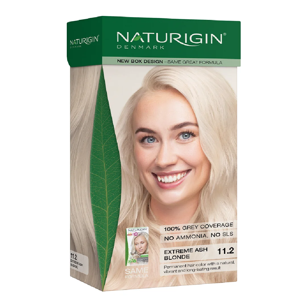 Vopsea Pentru Par Nuanta 11.2 Ash Blonde, 115ml, Naturigin