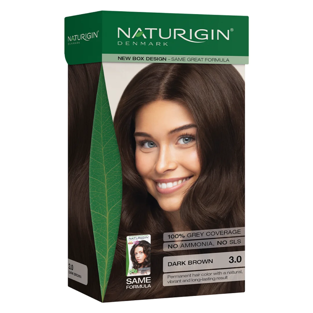 Vopsea Pentru Par Nuanta 3.0 Dark Brown, 115 Ml, Naturigin