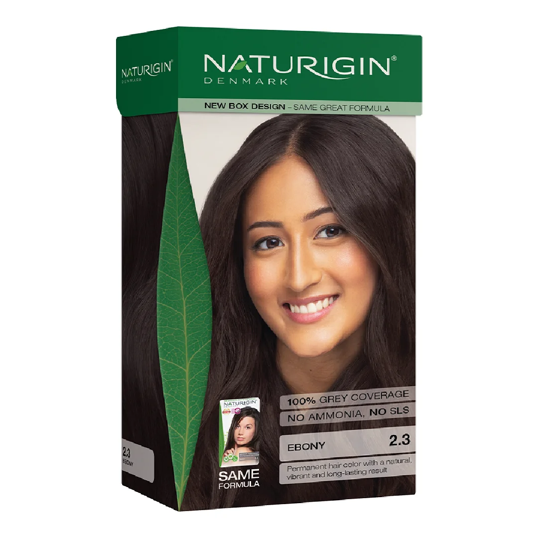 Vopsea Pentru Par Nuanta 2.3 Ebony, 115 Ml, Naturigin