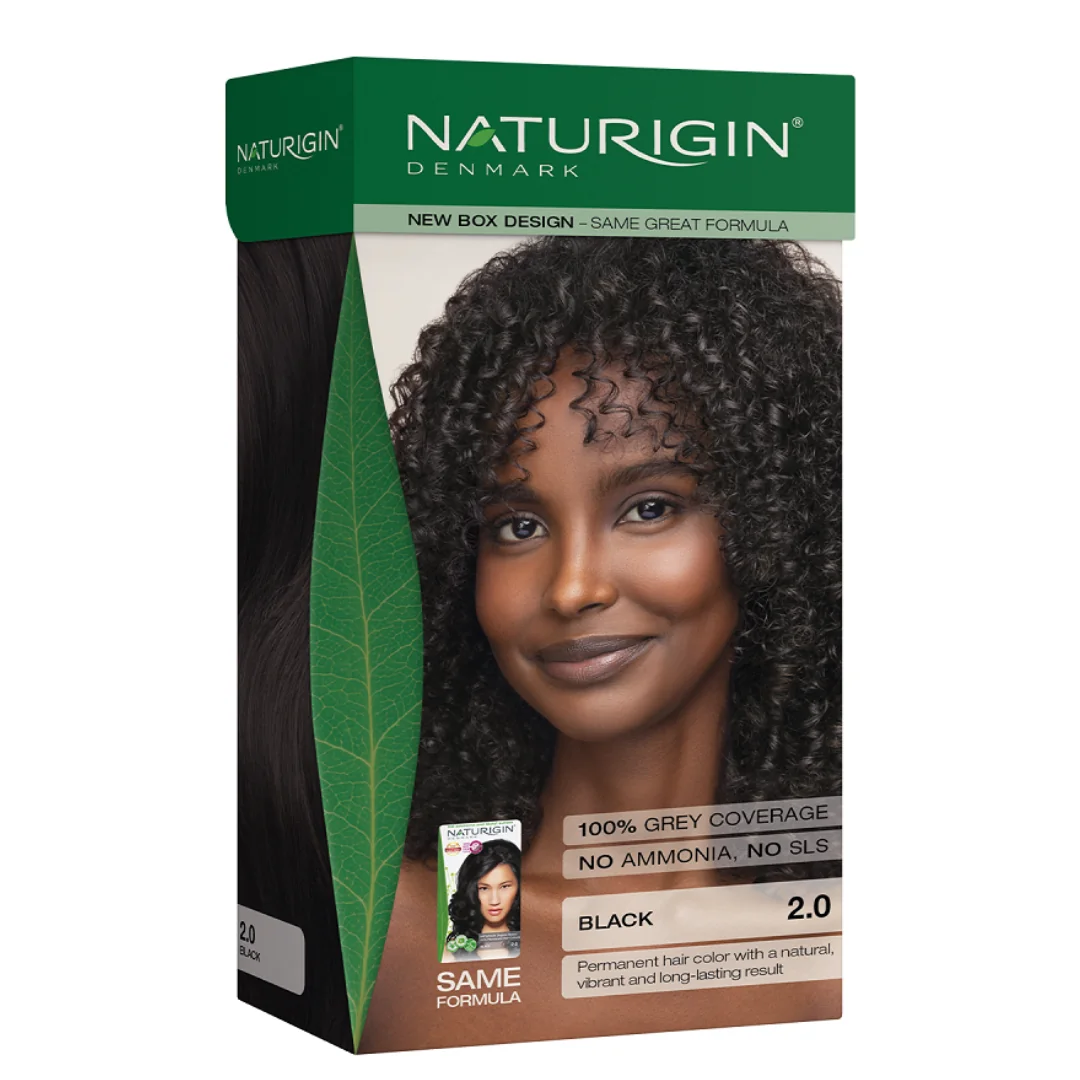 Vopsea Pentru Par Nuanta 2.0 Black, 115 Ml, Naturigin