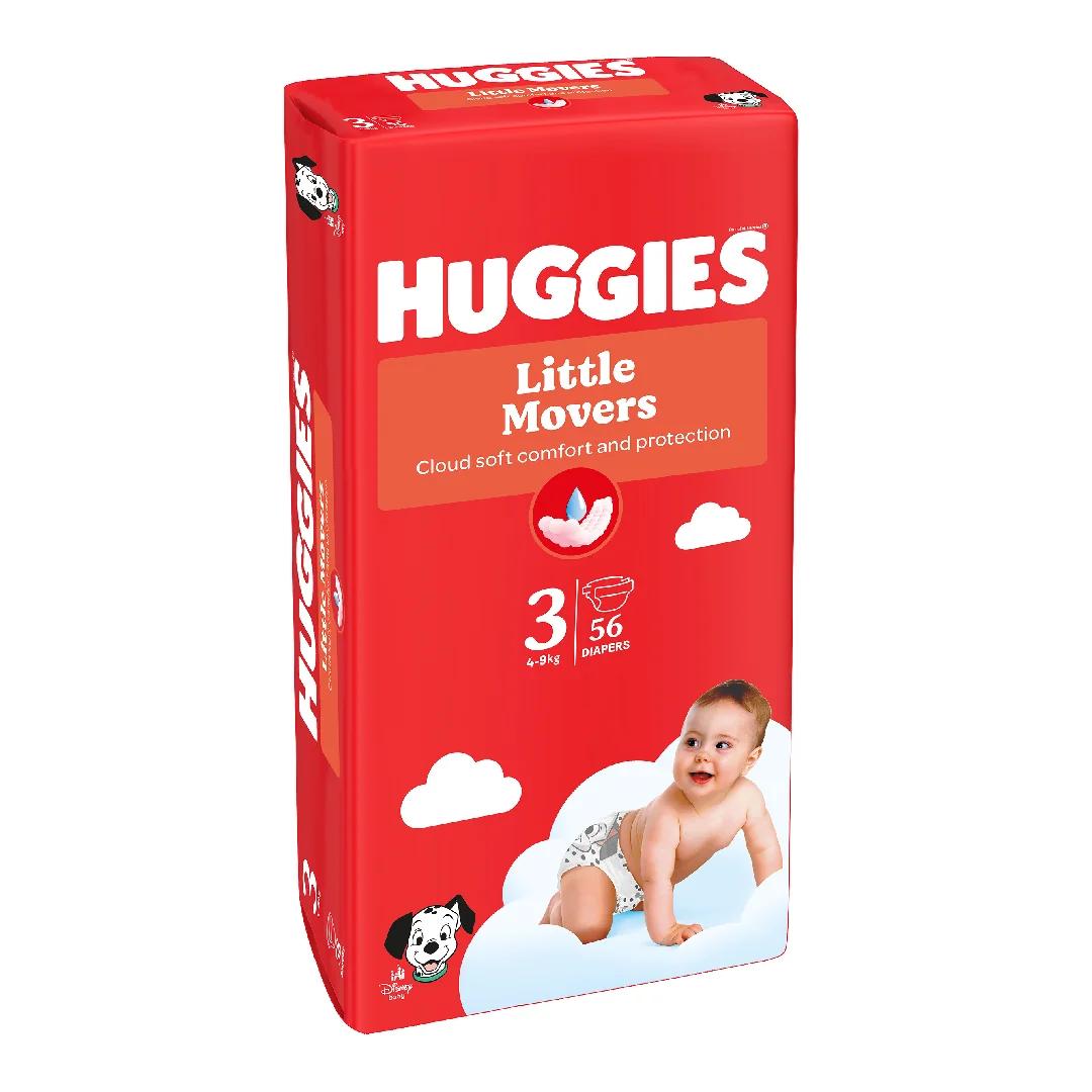 Scutece Ultra Comfort Nr.3, 4-9 Kg, 56 Bucati, Huggies