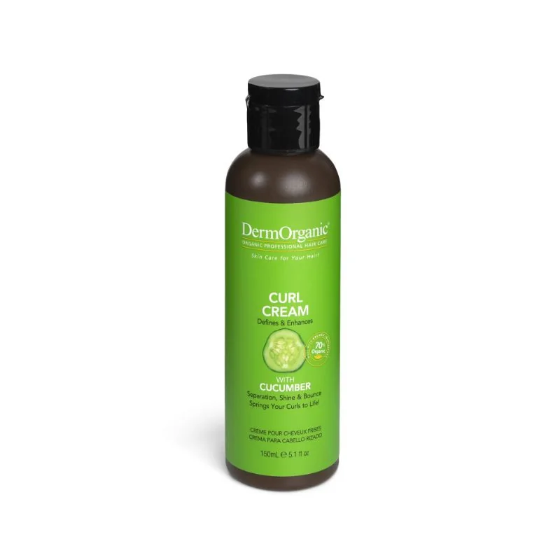 DermOrganic Crema Pentru Par Cret 70% Organic, 150ml