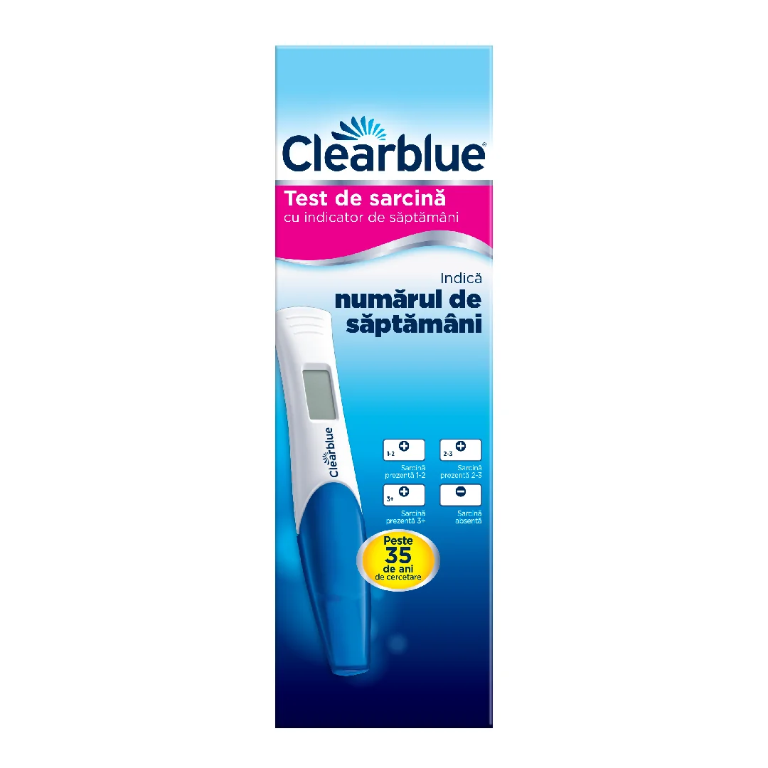 Test De Sarcina Digital Cu Indicator De Saptamani, 1 Bucata, Clearblue