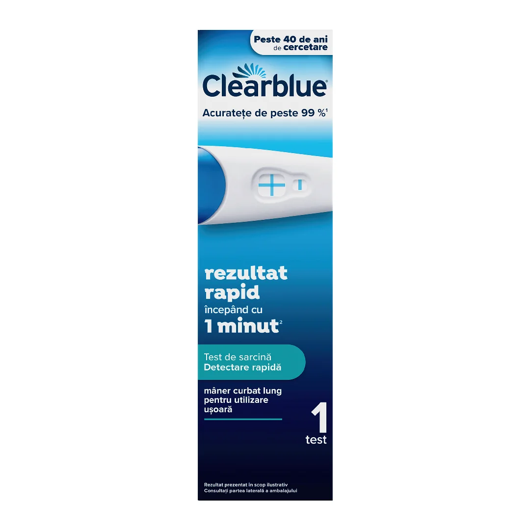 Test De Sarcina Detectare Rapida, 1 Bucata, Clearblue