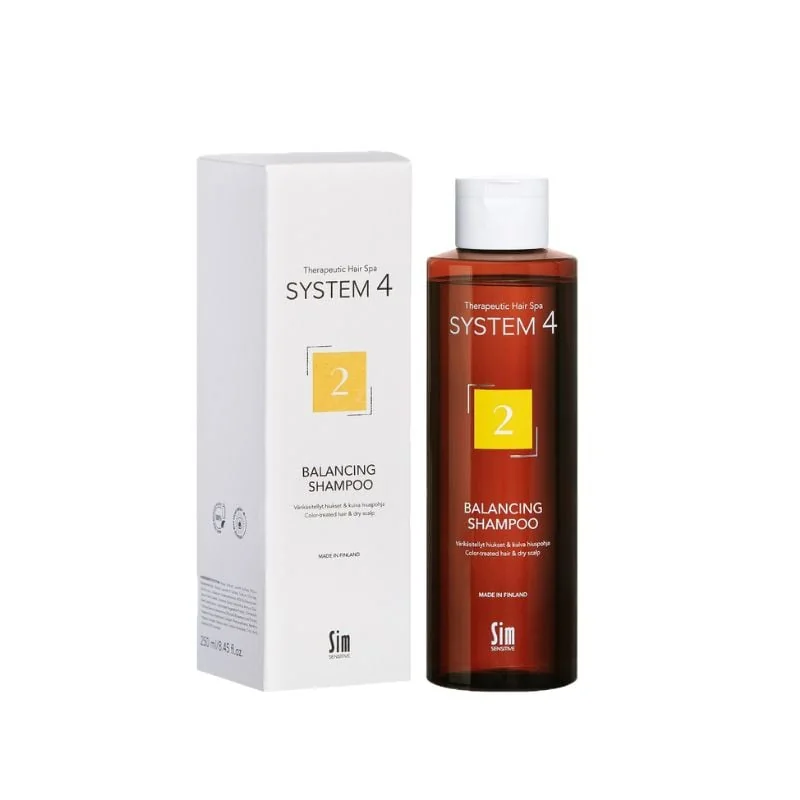 Sampon Echilibrant 2 Pentru Scalpul Și Parul Uscat Cu Mătreață System 4, 250 Ml, Sim Sensitive
