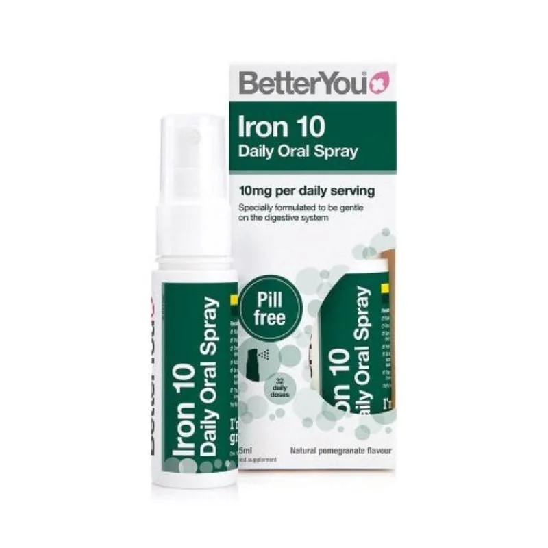 Spray Oral Cu Fier, 10mg, 25ml, BetterYou