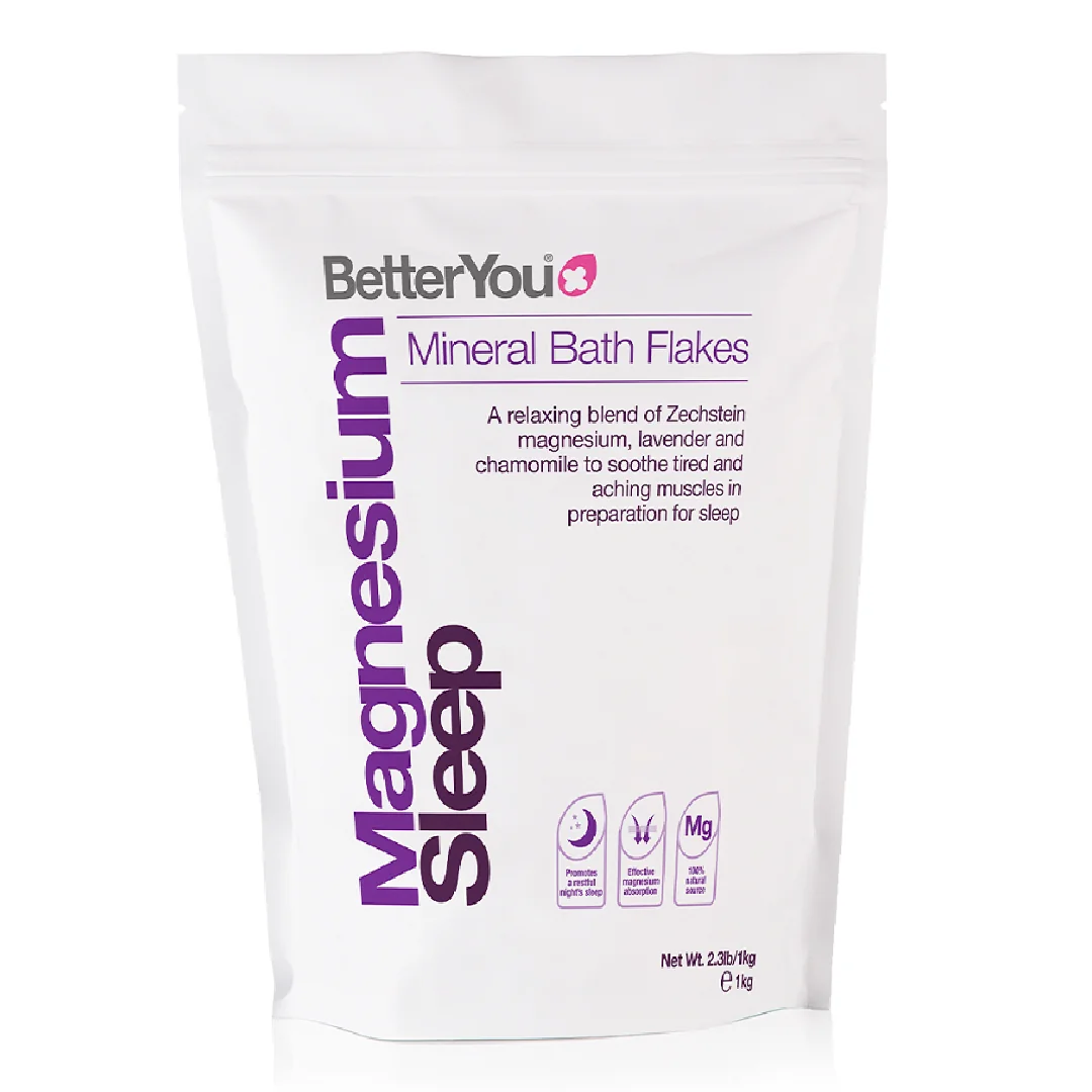 Fulgi De Baie Cu Magneziu Pentru Somn Odihnitor, 1000 G, BetterYou