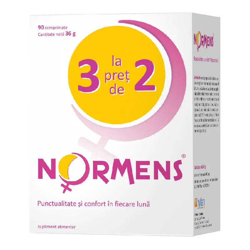 Pachet Normens (2 + 1), 30 Comprimate, Hyllan Pharma