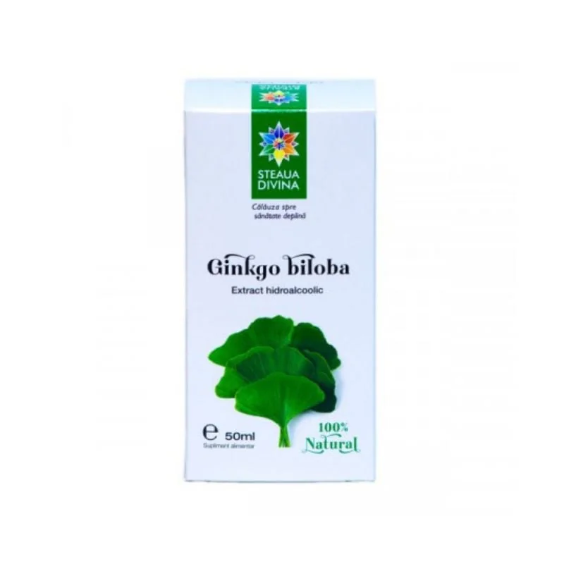 Tinctura Ginko Biloba, 50 Ml, Steaua Divina