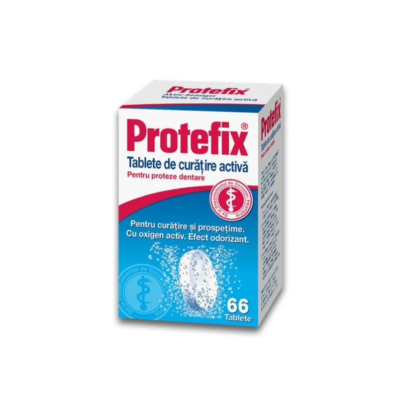 Tablete De Curățare Protefix, 66 Tablete, QUEISSER PHARMA