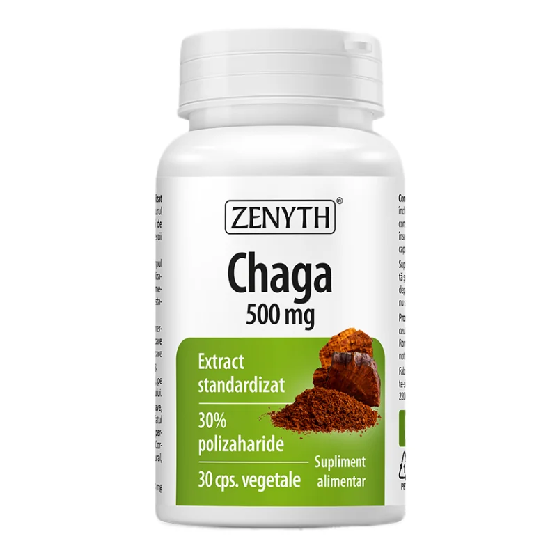 Chaga, 500 Mg, 30 Capsule, Zenyth