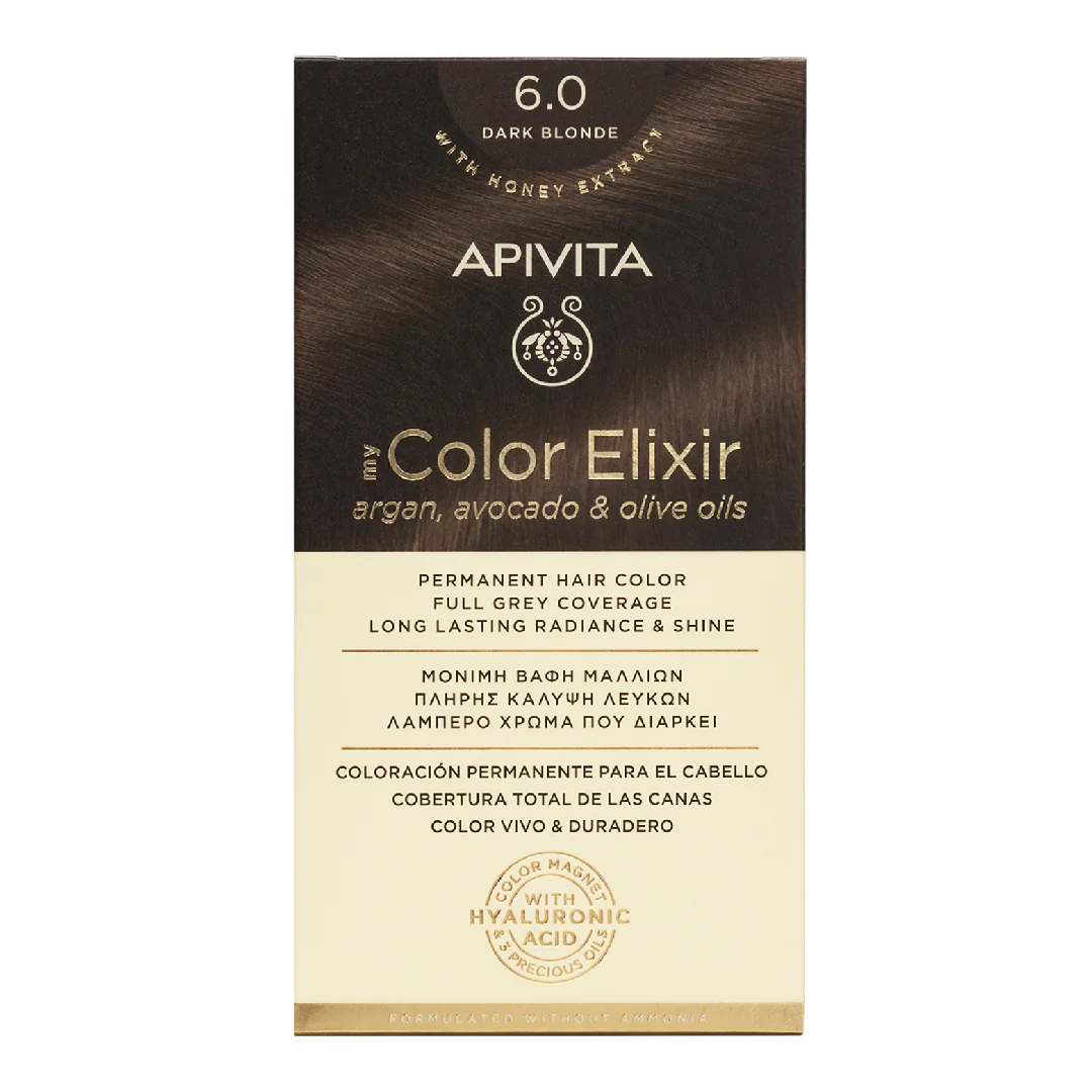 Vopsea De Par My Color Elixir, Dark Blonde N6.0, 155 Ml, Apivita