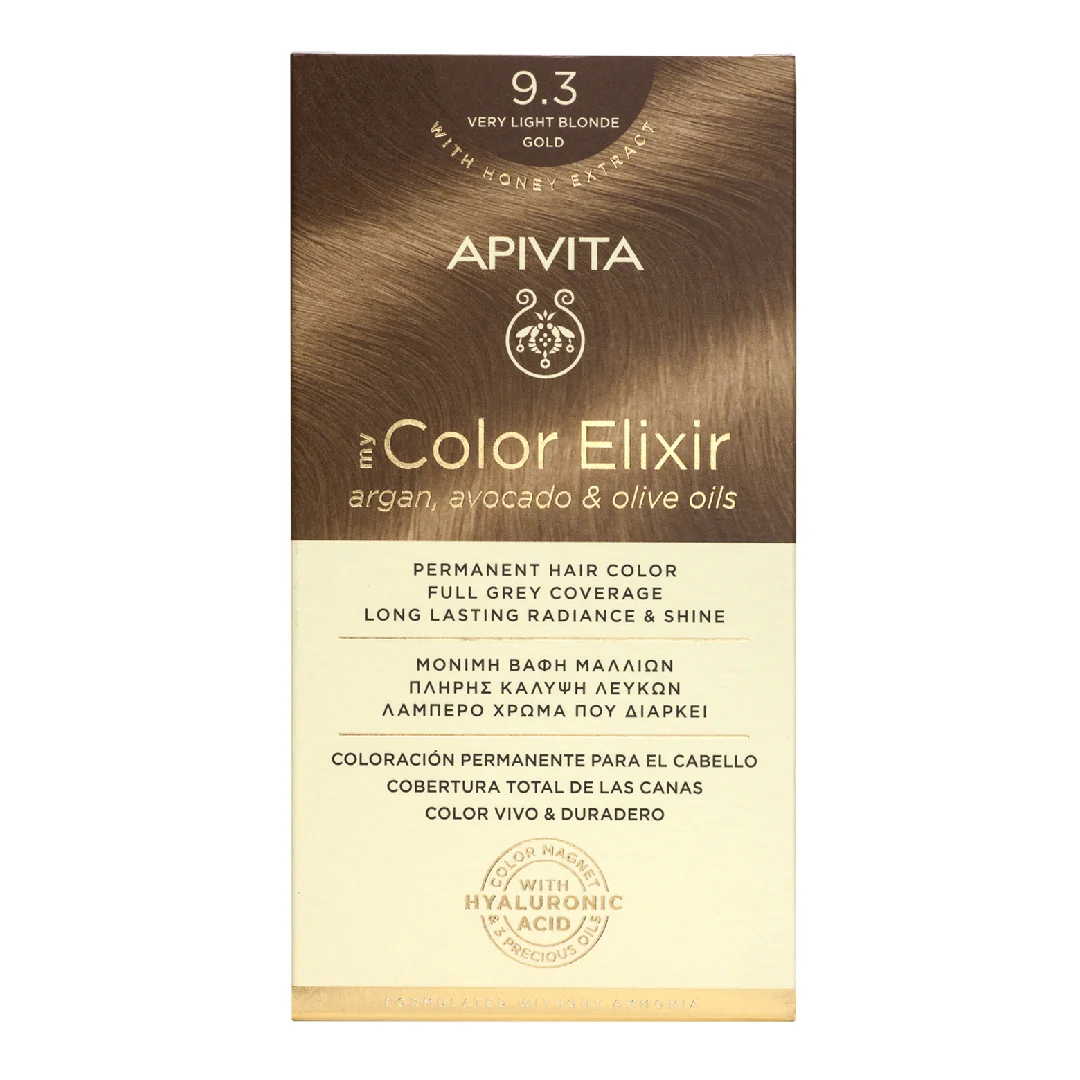 Vopsea De Par My Color Elixir, Very Light Blonde Gold N9.3, 155 Ml, Apivita