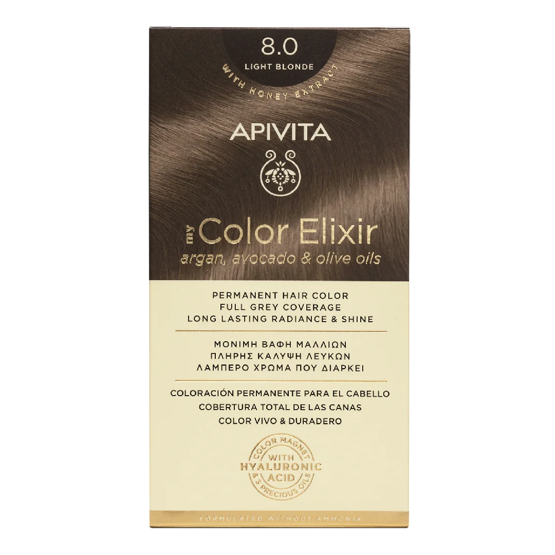 Vopsea De Par My Color Elixir, Light Blonde N8.0, 155 Ml, Apivita