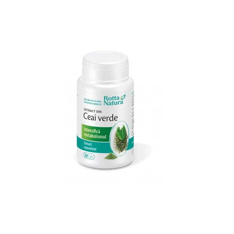 Ceai Verde Extract, 30 Capsule, Rotta Natura