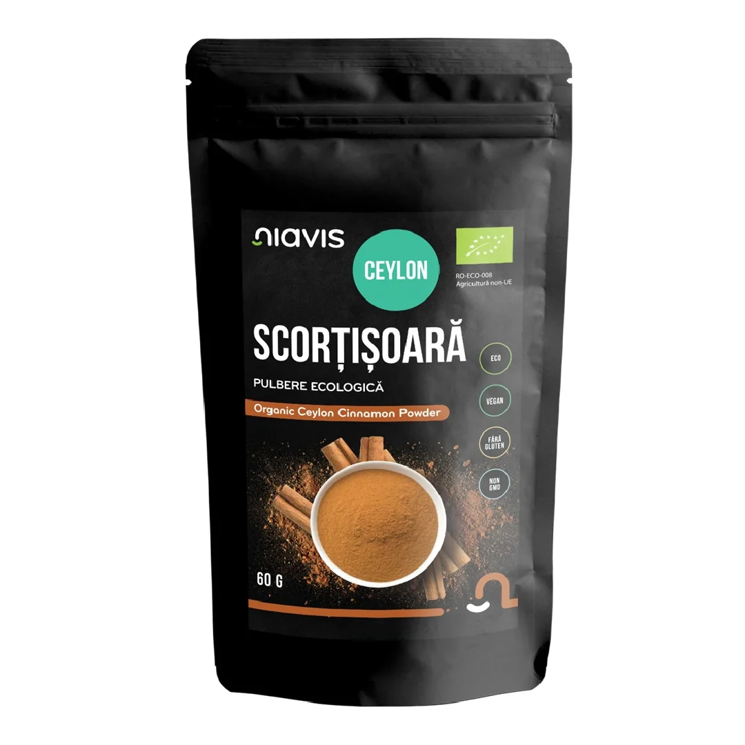 Scortisoara Ceylon Pulbere Ecologica Bio, 60G, Niavis