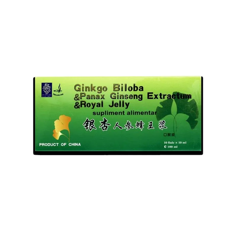 Ginkgo Biloba, Panax Ginseng Extract Si Royal Jelly, 10*10 Ml, Naturalia Diet