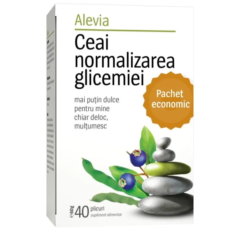 Alevia Ceai Normalizarea Glicemiei, 40 Plicuri