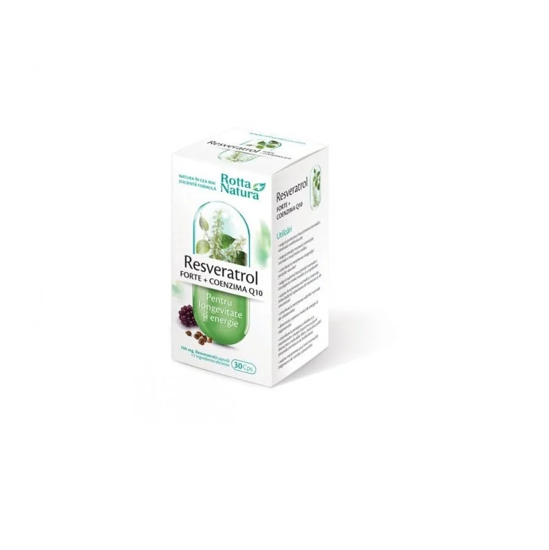 Resveratrol Forte + Coenzima Q10, 30 Capsule, Rotta Natura