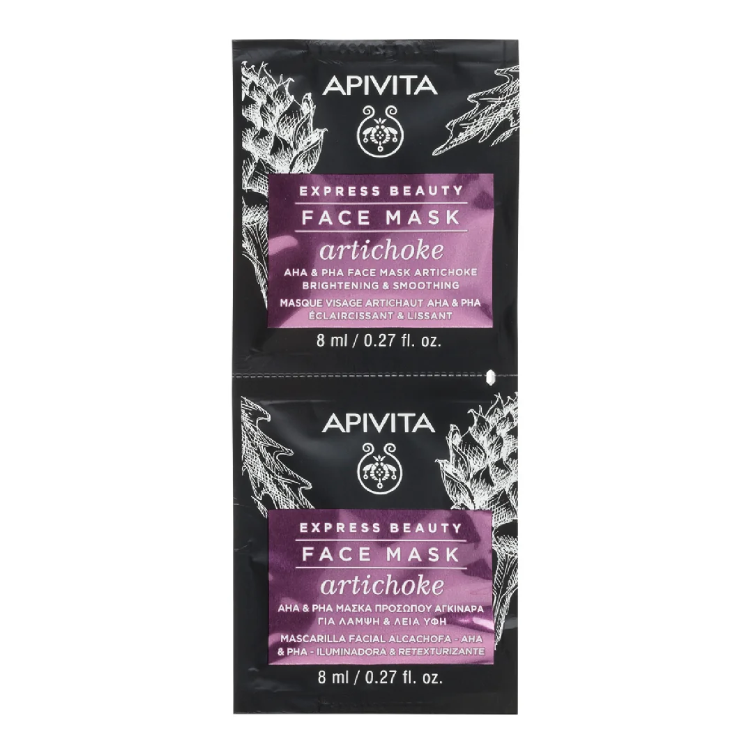 Masca Pentru Ten Tern și Pătat Cu Extract De Anghinare Express, 2*8 Ml, Apivita