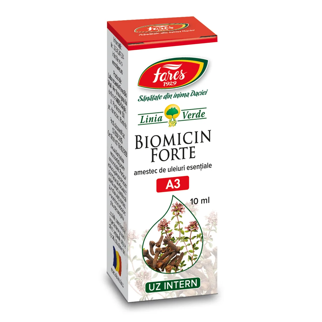 Ulei Biomicin Forte, A3, 10 Ml, Fares