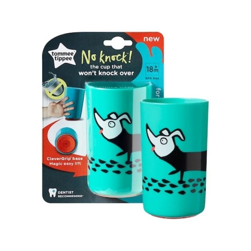 Tommee Tippee Cana No Knock, Catelus Verde, Large 300ml, 18Luni+