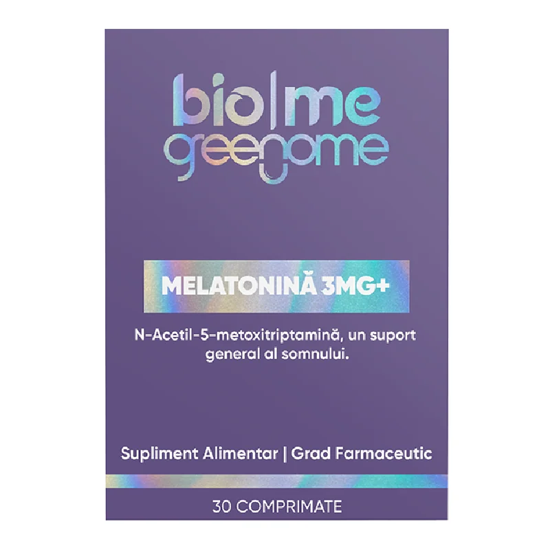 Melatonina 3mg+, 30 Comprimate, Biome