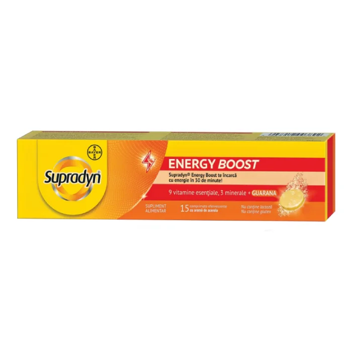 Supradyn Energy Boost, 15 Tablete Efervescente, Bayer
