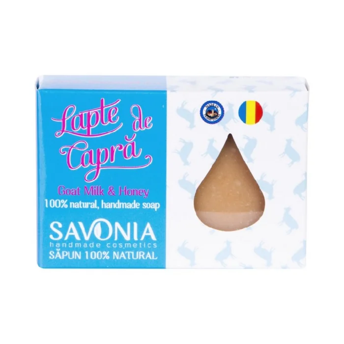 Sapun Natural Lapte De Capra Si Miere, 90G, Savonia