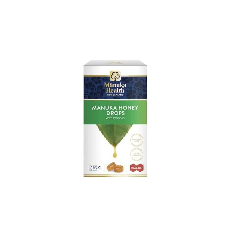 Manuka Health Bomboane Cu Miere De Manuka MGO 400+ (Lămâie Propolis Și Vit C), 65g