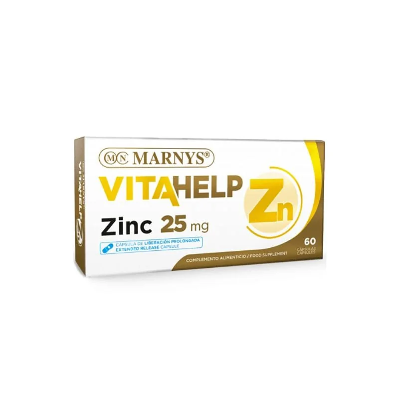 Zinc Vitahelp, 25 Mg, 60 Capsule, Marnys