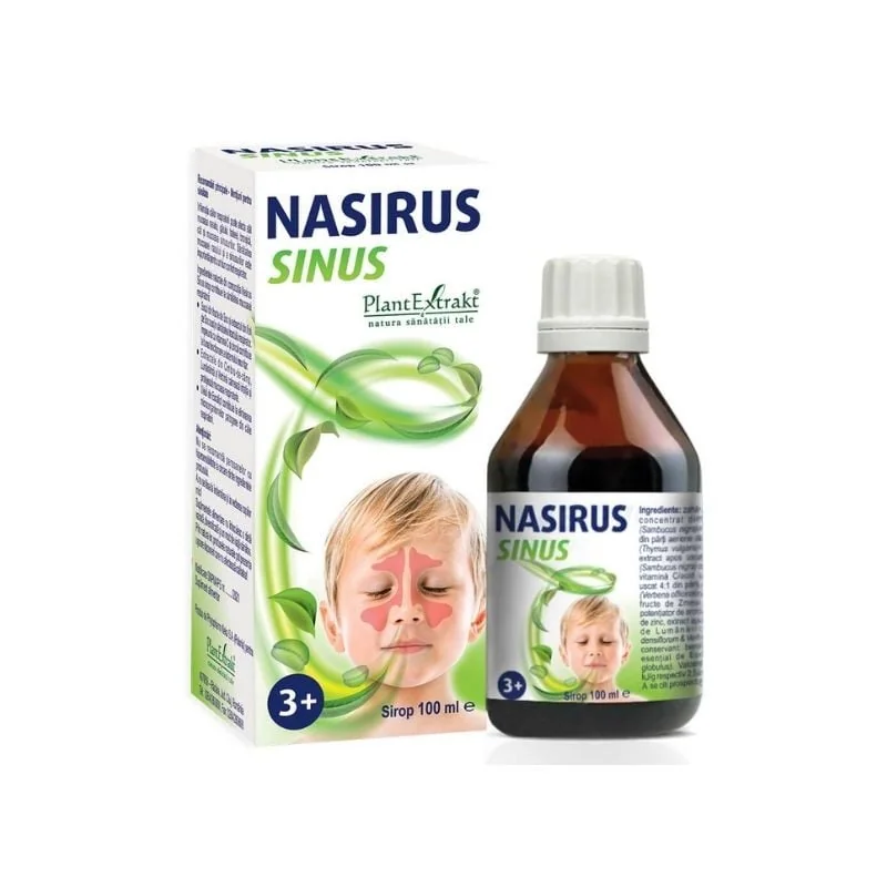 Nasirus Sinus Sirop +3 Ani, 100 Ml, Plant Extrakt