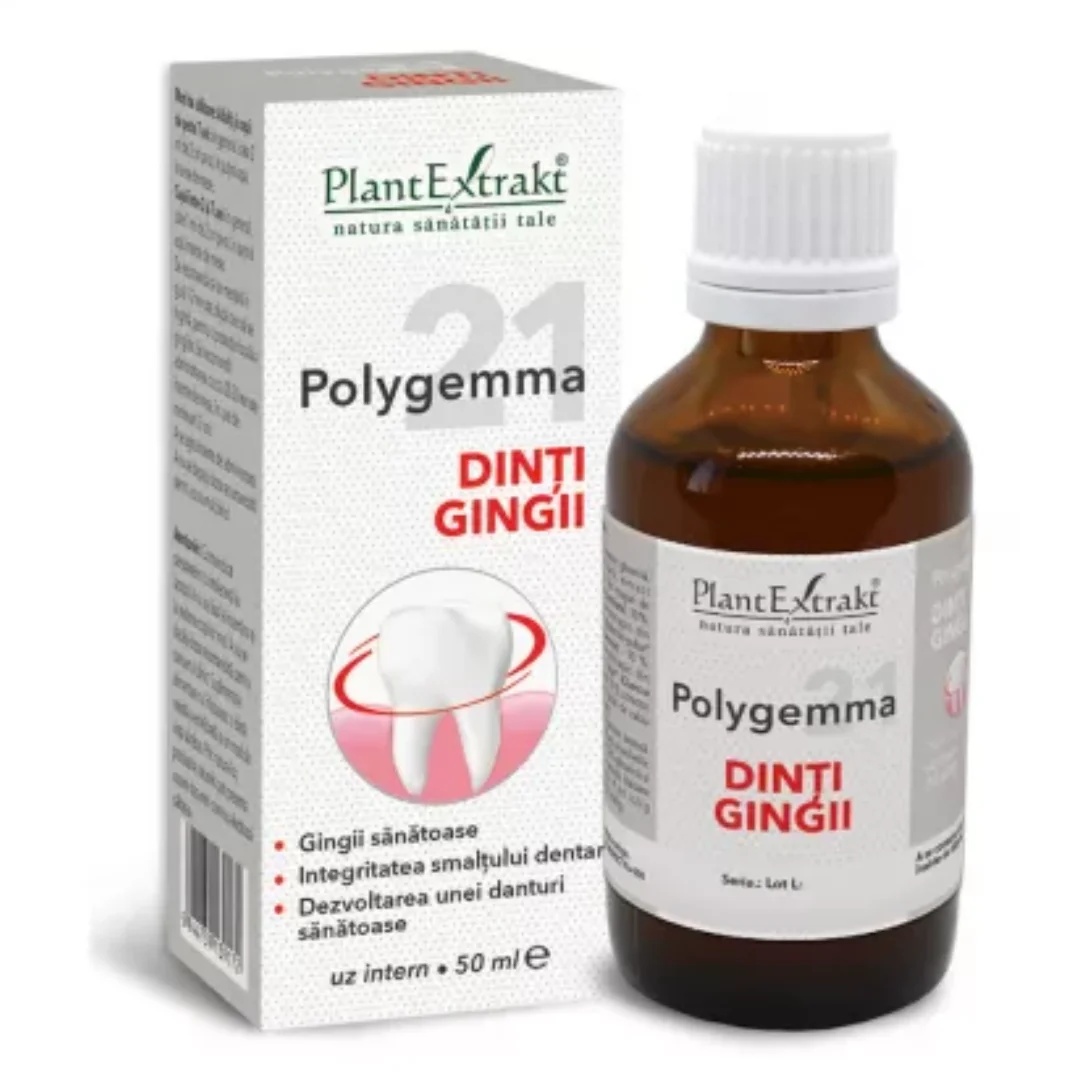 Polygemma 21, Dinti, Gingii, 50 Ml, Plant Extrakt