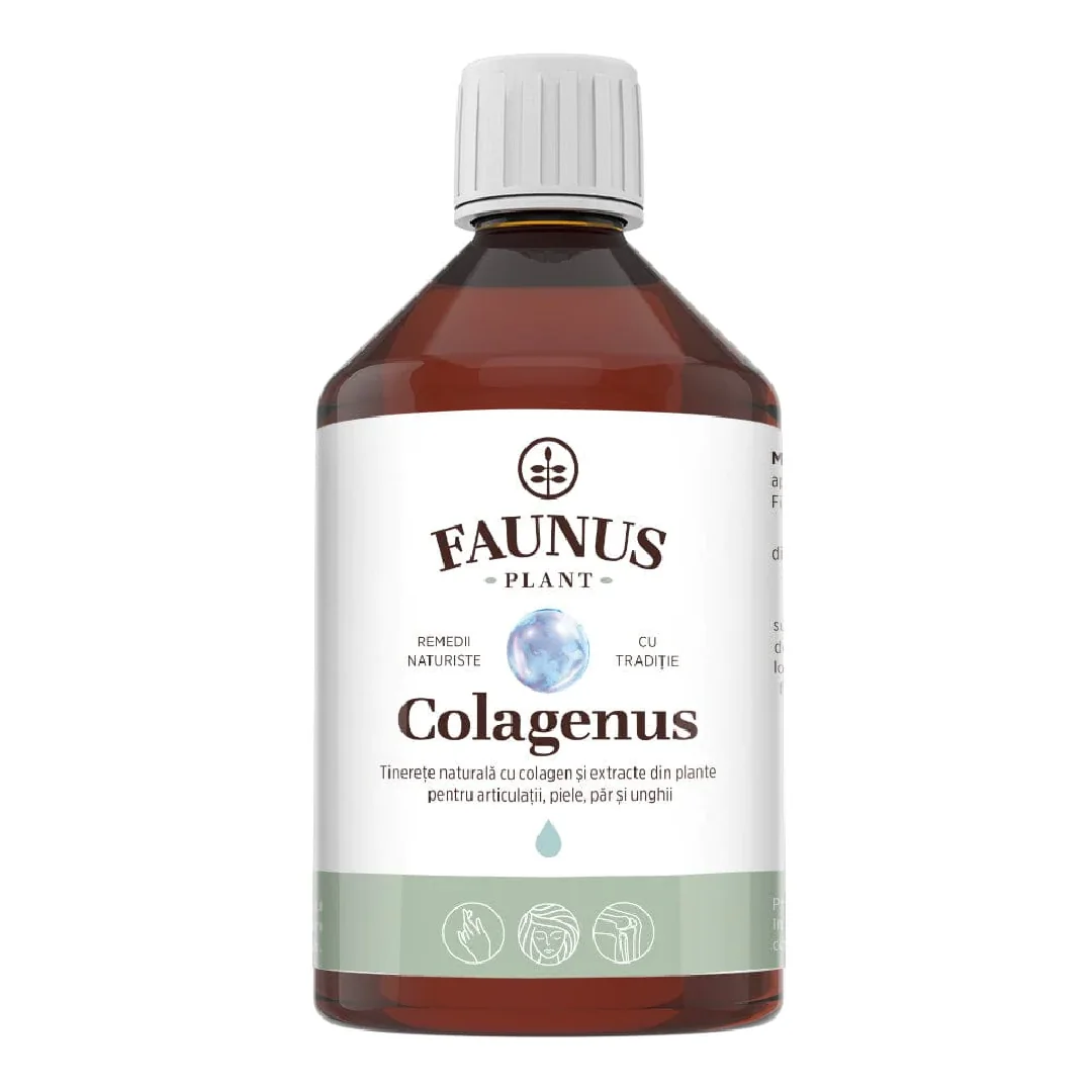 Colagenus, Colagen Lichid Hidrolizat Cu Extracte Din Plante, 500 Ml, Faunus Plant