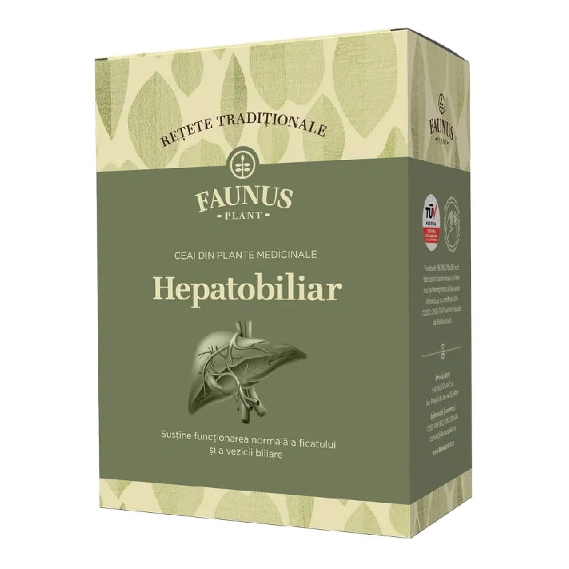 Ceai Rețete Tradiționale Hepatobiliar, 180 g, Faunus Plant