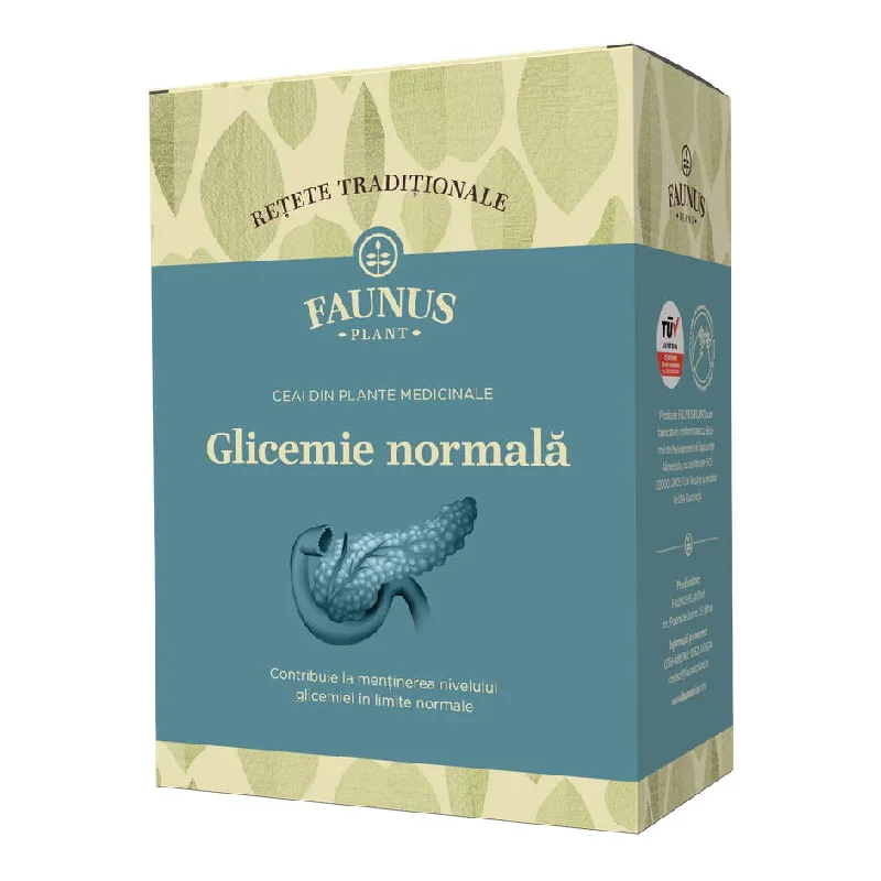 Ceai Retete Traditionale Glicemie Normala, 180 G, Faunus Plant