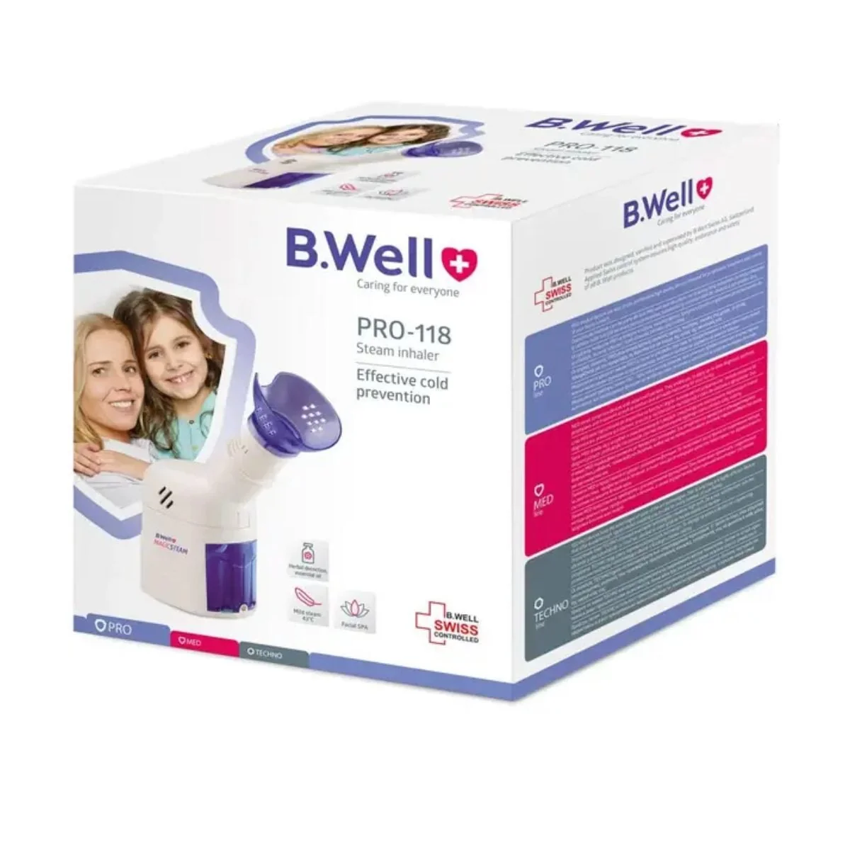 Inhalator Automat Cu Abur Pentru Copii Și Adulți Pro-118, B.Well