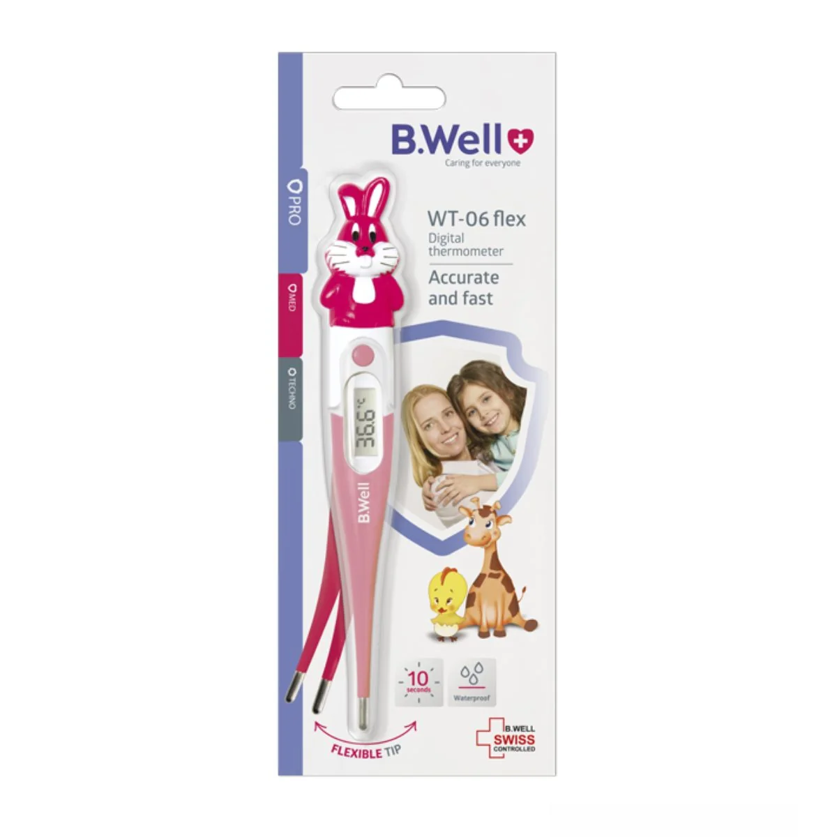 Termometru Digital Cu Cap Flexibil În Formă De Iepuraș WT-06, B.Well