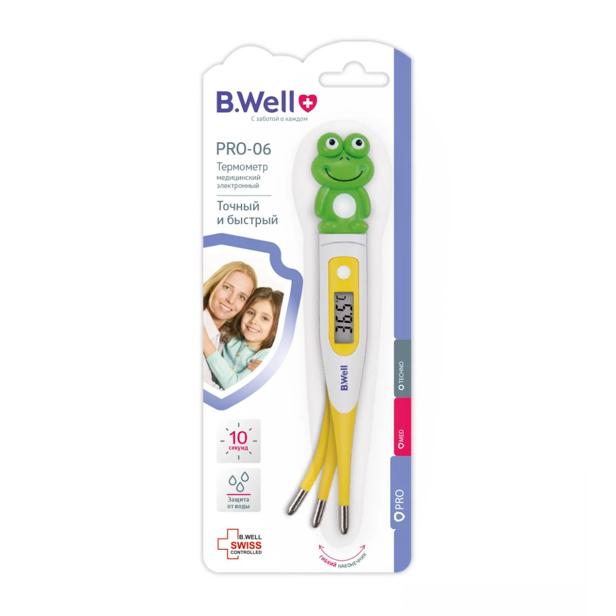 Termometru Digital Cu Cap Flexibil În Forma De Broscuță Pro-06, B.well