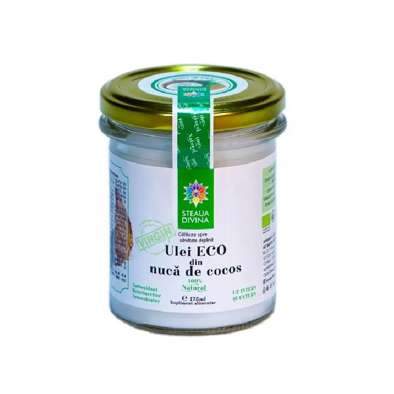 Ulei Bio Din Nuca De Cocos, 175 Ml, Steaua Divina