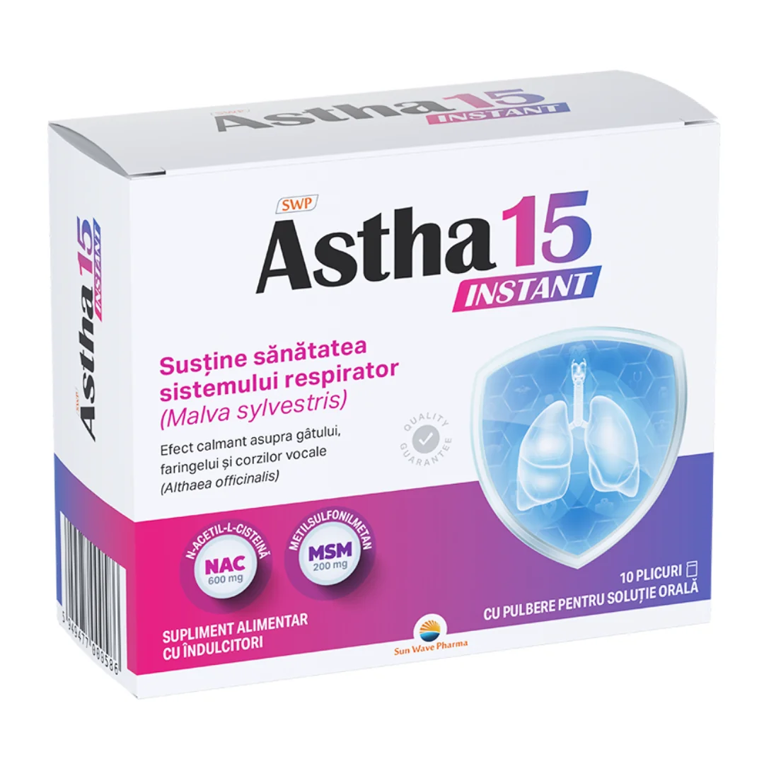 Astha 15 Instant, 10 Plicuri, Sun Wave Pharma
